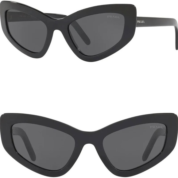 Prada Accessories - Prada Black Cat Eye Sunglasses